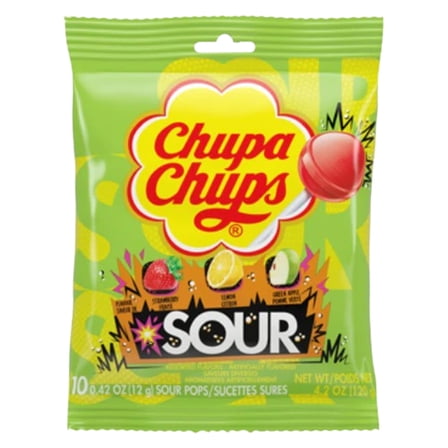 Chupa Chups Giant Lollipop XL, 10 Assorted Juicy Fruit Pops Inside ...