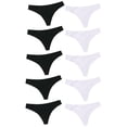 thumbnail image 2 of Tangas femeninas, ropa interior, calzoncillos para niñas, lencería elástica de tiro bajo, para mujeres, ropa interior sin costuras L blanco y negro Yinane bragas de mujer, 2 of 4