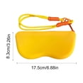 thumbnail image 3 of Ohufall Color Block Silicone Sunglasses Case Portable Eyeglass Protective Cover For Outdoor, 3 of 6