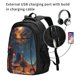 thumbnail image 2 of Easygdp Cowboy Boots Under Starry Sky Mochila para Laptop de Viaje con Puerto USB, Mochila para Laptop con Puerto de Carga USB para Mujeres y Hombres, 2 of 7