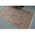 thumbnail image 4 of Area Rug, Vintage Rug, Turkish Rug, Antique Rug, 44x87 inches Brown Carpet, Decorative Indoor Rug, Organic Bedroom Rugs, 11903, 4 of 10