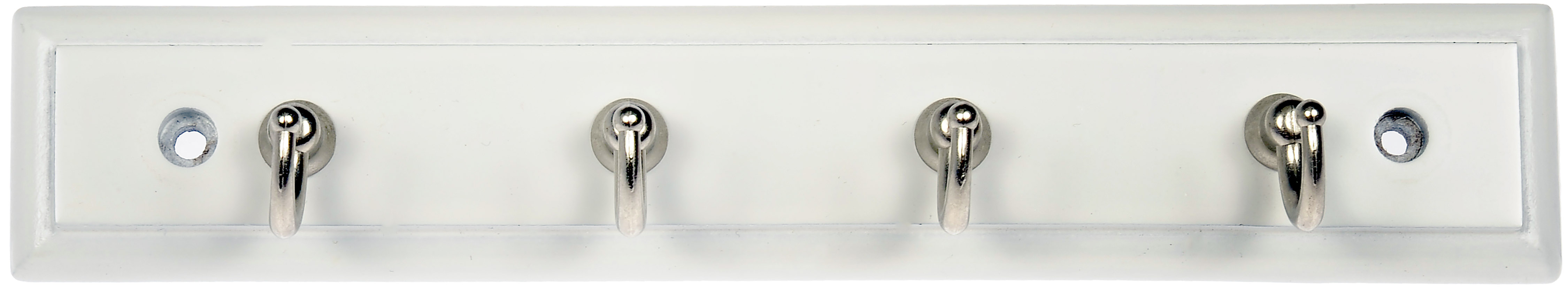 Mainstays, 8.75 Inch Key Rack, With 4 Hooks, White, Mounting Hardware Included, 2 lbs. Working Capacity - image 5 of 8