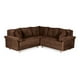 thumbnail image 2 of Sala Esquinera de Velvet Chocolate Makora Modelo Elton, 2 of 8