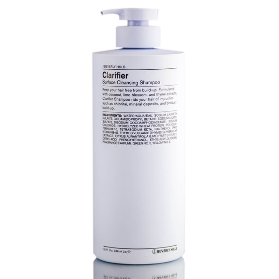 32 oz , J Beverly Hills Clarifier Detoxifying Shampoo Hair - Pack of 2 w/ SLEEKSHOP Teasing Comb