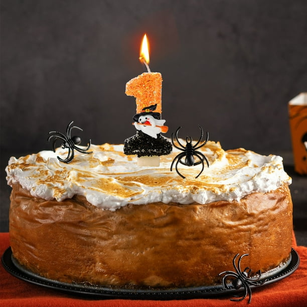 Decoraciones de Halloween, adornos de Halloween, regalos de Halloween, velas espeluznantes de Halloween, velas de cumpleaños digitales, decoración de pasteles para fiestas, velas espeluznantes de Hall