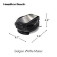 thumbnail image 2 of Hamilton Beach 26071 Wafflera Eléctrica Modelo Belga, Chica, Negro, 2 of 9