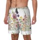 thumbnail image 1 of Balery Autumn Garden Bañador para hombre, shorts de playa de secado rápido con entrepierna y forro de compresión-Large, 1 of 6