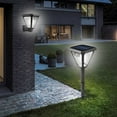 thumbnail image 4 of Solar Garden Lights,Outdoor Waterproof Landscape Led Spotlights,Solar Wall Lantern Lights,Outdoor Motion Sensor Wall Mounted Concise Front Porch Decorative Sconces Lamp,Remote Control Land Insertion, 4 of 9