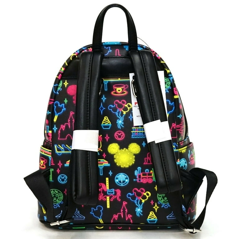 Disney Parks 2020 Neon Park Attractions Backpack By Loungefly