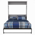 thumbnail image 4 of Pemberly Row Lit Escamotable Contemporain Grand en Bois Massif Gris, 4 of 12