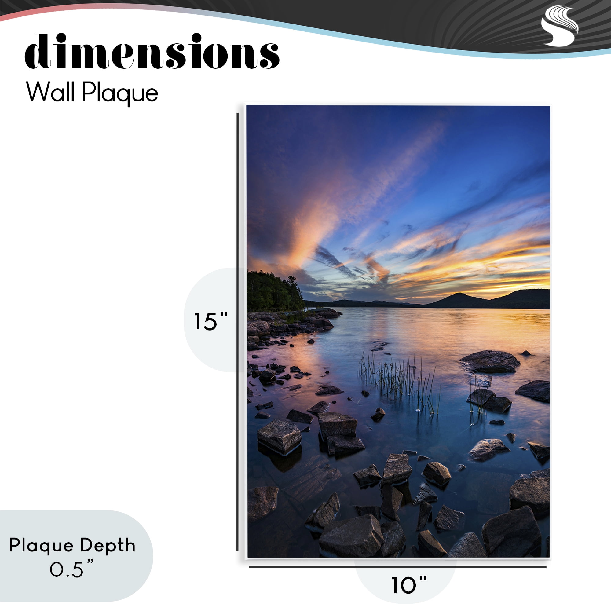 Stupell Industries Sunrise on Piseco Lake Wall Plaque Art, design by Jonathan Zaharek