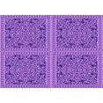 thumbnail image 1 of Ahgly Company Machine Washable Indoor Rectangle Transitional Heliotrope Purple Area Rugs, 6' x 9', 1 of 7