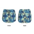 thumbnail image 3 of Pofeuu Hawaiian Style Print Women's Athletic Shorts Running Workout Shorts Tummy Control Quick Dry Gym Shorts with Pockets Double layer sports shorts-Medium, 3 of 7