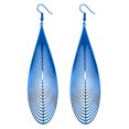 thumbnail image 6 of Yamaler Fashion Women Rainbow Stainless Steel Hollow Waterdrop Ear Drop Hook Earrings, 6 of 6