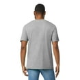 thumbnail image 5 of Gildan Men's Softstyle V-Neck T-Shirt, Short Sleeve Cotton Blend Modern Tee, Sport Grey, 9 Pack, L, 5 of 5