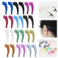 thumbnail image 4 of 1 Pair of Eyeglasses Retainers Silicone Glasses Temple Holders Anti-slip Protectors Comfort Eyewear Spectacle Stay Put Glasses Stoppers Ear Grip Hooks for Glasses, Sunglasses(Clear,1.6x0.4"), 4 of 7