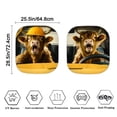 thumbnail image 4 of KUIFORTI 2 Pieces Car Windshield Sun Shade Cute Highland Cow Automotive Windshield Sunshades for Car Windows, Stylish Sunshade for Sun, Heat and UV Rays, 4 of 5