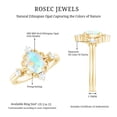 thumbnail image 6 of Rosec Jewels Vintage Style Ethiopian Opal Oval Engagement Ring - 1.2 Ct - AAA Quality - Opal Diamond Ring - with Jewelry Box, 14K Yellow Gold, US 11.00, 6 of 10