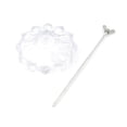 thumbnail image 4 of Clear White Straight Rod Paper Memo Holder Spike Stick Bill Fork, 4 of 5