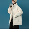 thumbnail image 2 of Vedolay Warm Winter Jacket Cardigan Coat Long Sleeve Open Front Loose Coat 2023 Khaki,L, 2 of 4