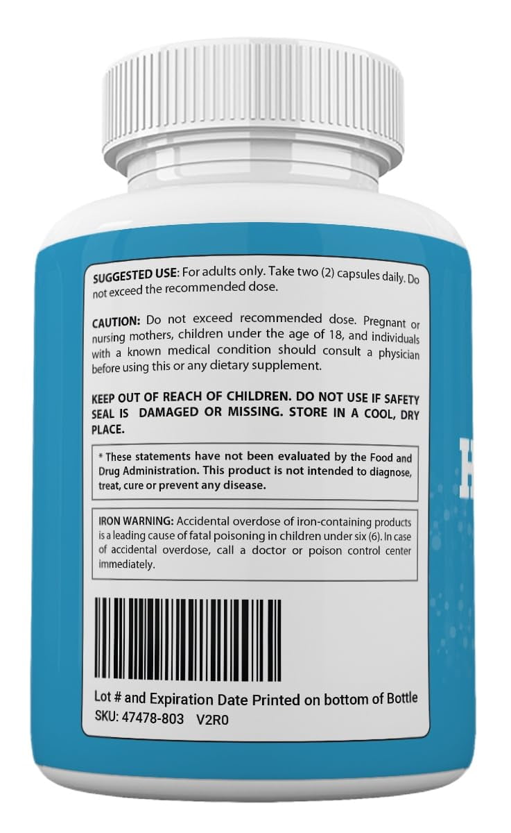 (2 Pack) Hair Fortin Vitamins Advanced Formula for Hair Growth Support*, HairFortin Capsules - 120 Count