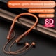 thumbnail image 5 of Neckband Bluetooth Headphones Led Digital Display Wireless Bluetooth Neckband Headset Sport Sweatproof Stereo Earphones (Orange), 5 of 9