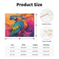 thumbnail image 2 of Lsque Vibrant Parrot Splash Art Print Wall Art – Decorative Picture for Living Room, Bedroom, and Office (Horizontal), 2 of 6
