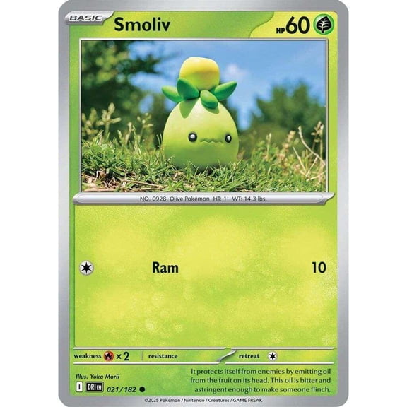 Pokemon Destined Rivals Common Smoliv #21