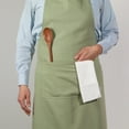 thumbnail image 4 of Now Designs Cotton Chef's Kitchen Apron, Solid Sage Green 28 x 32 in, 4 of 5