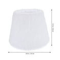 thumbnail image 5 of WHAMVOX Faux Fur Lampshade Plush Lampshade Polyester Lampshade 25X25X18CM White, 5 of 8