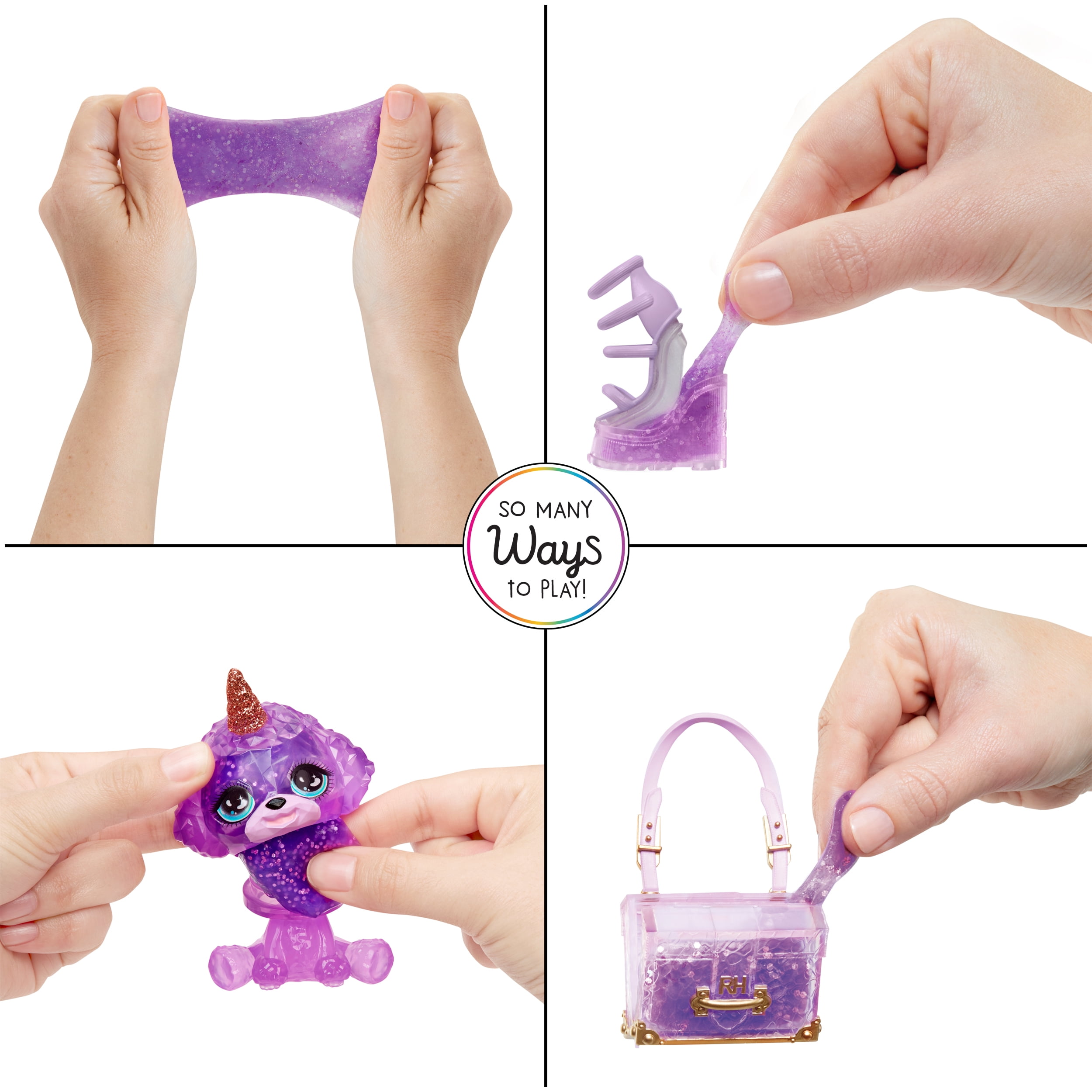 Rainbow High Violet with Slime Kit & Pet, 11” Doll, Purple