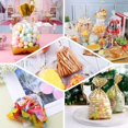 thumbnail image 5 of Efavormart 100PCS - 6"x10" Clear Cellophane Treat Bags with Metallic Gold Twist Ties, Candy Bags for Candies, Bakery, Cookies, Dessert, Wedding Gifts, 5 of 6