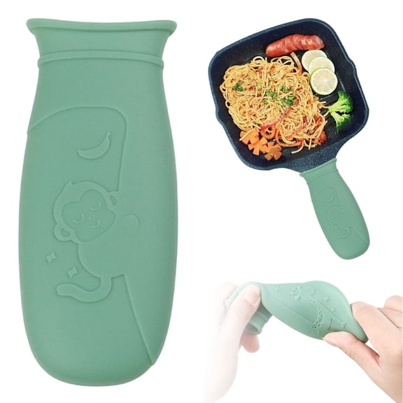 Oven Mitts Silicone Hot Handle Holder – Heat Resistant Skillet Handle Cover for Pans (Medium)