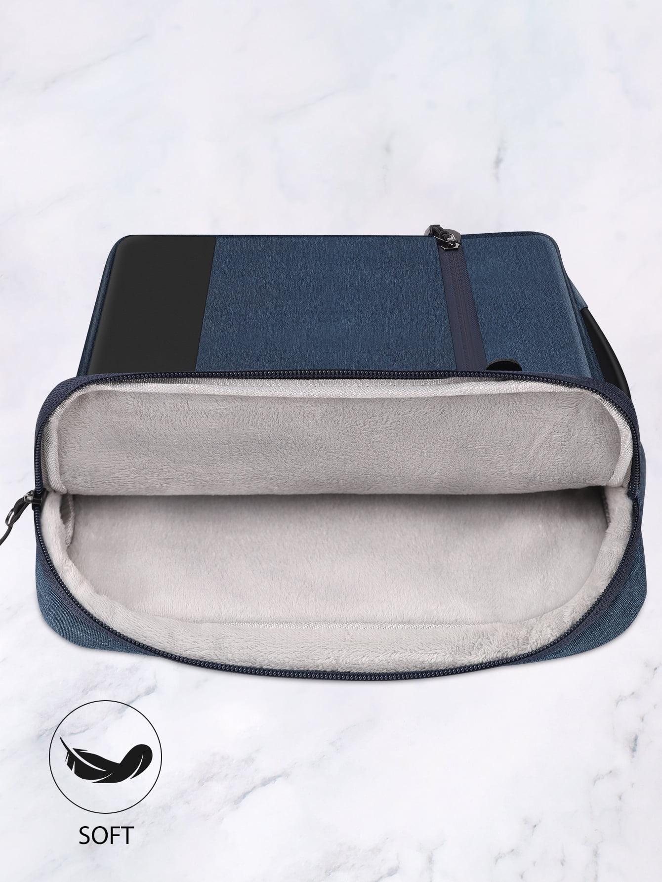 SENLASI Protective Laptop Sleeve 14 Inch Laptop Case for 14" Lenovo Thinkpad IdeaPad HP Dell Acer Notebook, MacBook Air 15 M3 M2 A3114 A2941 2023-2024 Waterproof Computer case Laptop Bag,Dark Blue