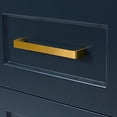 thumbnail image 2 of Ariel Taylor 43 In. Left Offset Oval Sink Vanity With White Quartz Countertop In Midnight Blue, 2 of 11