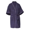 thumbnail image 1 of Bata De Baño 100% Algodón Absorbente, Extra Suave con Bolsillos Laterales y Cinturón - Unisex y Unitalla-Marino, 1 of 1