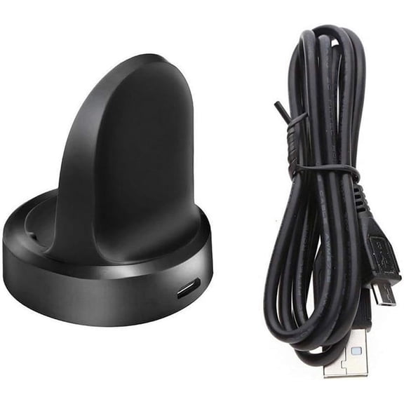 Unbranded for Gear S3 Charger, Replacement Charging Cradle Dock for Samsung Gear S3 Classic/Frontier Smart Watch (Black)