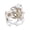 White, variant on Statement Trendy Spring Cuff Bangle Fashionable Jewelry Accessory Perfect for Travel and Beach Enthusiasts