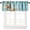 Ocean Beach-12, variant on Ocean Theme Curtain Valance,Blue & White Beach Sea Starfish Seashell Print Pattern,Kitchen Bedroom Dining Room Window Valances with Rod Pocket