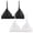 A-Black2, variant on Womens Lace Bralette 2 Pack Floral Lace Triangle Cup Wireless Bra No‑Padding Spaghetti Straps Everyday Shaping Bra