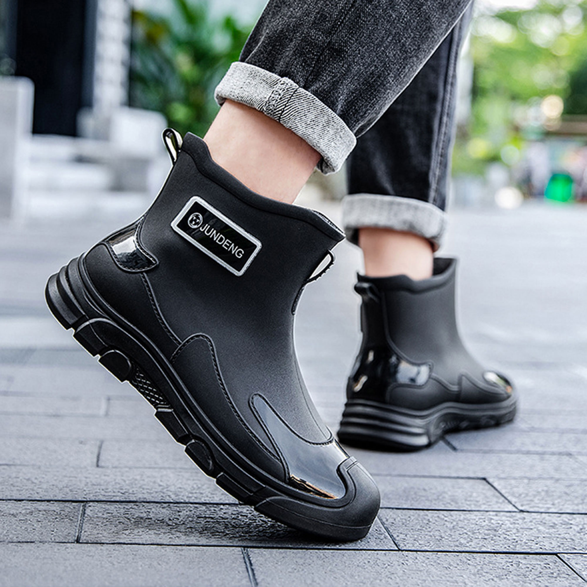 Ablanczoom Women's Waterproof Chelsea Rain Boot photo 6