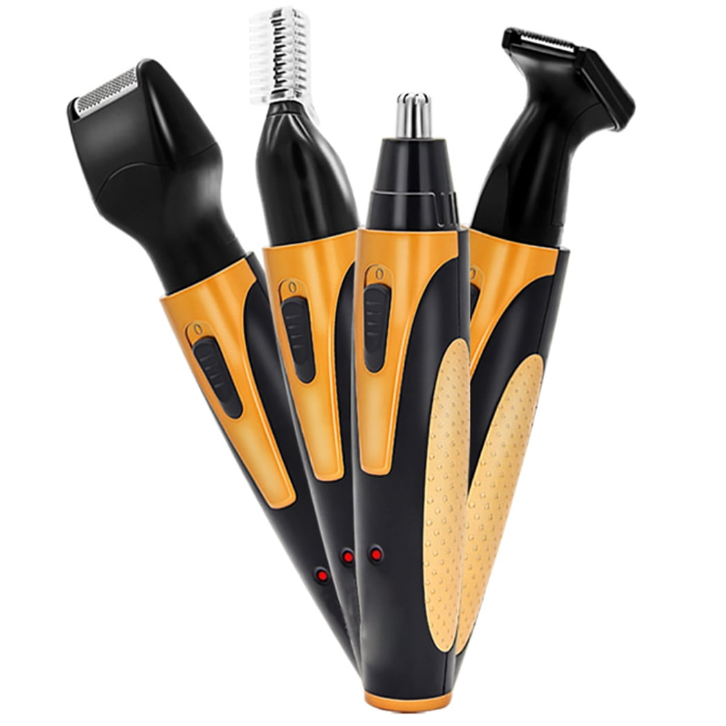 4 in 1 Men Grooming Kit Electric Nose Hair Shaver with Beard Eyebrow