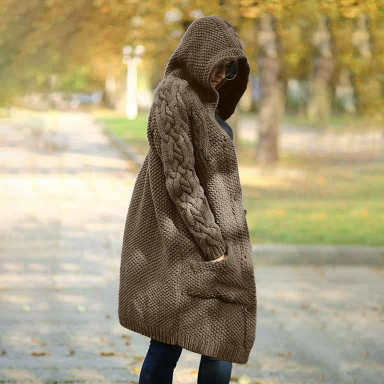 Khaki hooded cardigan 2025