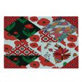 thumbnail image 2 of Retro Cutting Board, Patchwork Inspired Pattern with Poppy Flowers Russian Slavic Cultural Design Revival, Decorative Tempered Glass Cutting and Serving Board, Large Size, Multicolor, by Ambesonne, 2 of 5