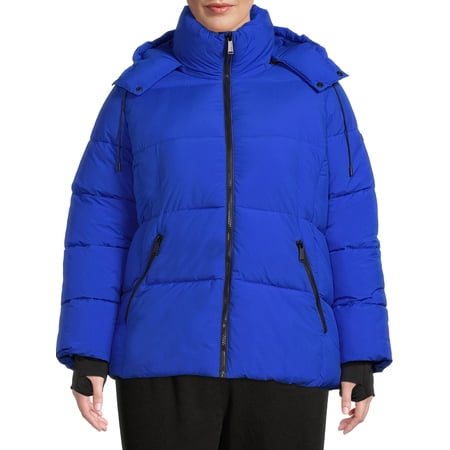 BCBG Paris Women's and Plus Cloud Puffer Coat with Hood