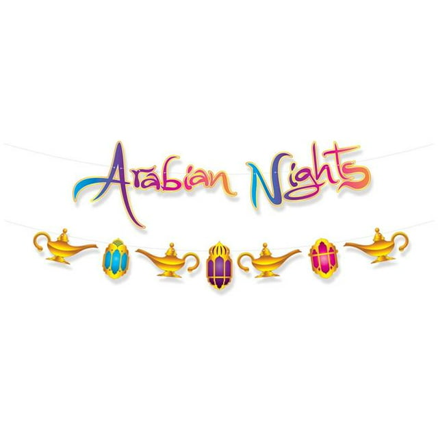Beistle 53582 Ensemble de Streamers Nuits Arabes 4 à 12,75 Po x 12 Pi - Lot de 12