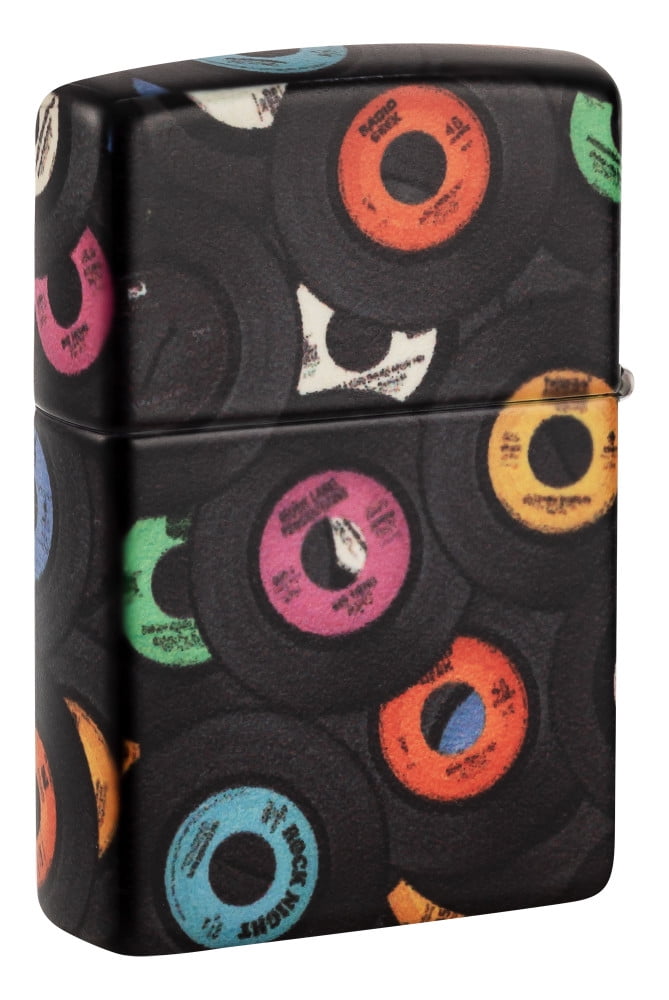 Zippo Records Design 540 Matte Pocket Lighter