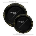 thumbnail image 3 of Smarty Black Gold Vintage Disposable Plastic Dinnerware Value Set 240ct, 3 of 7