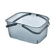 thumbnail image 5 of Cesta de ducha portátil, organizador de baño con asas, cesta de almacenamiento con desagüe Azul, 5 of 9