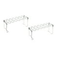 thumbnail image 1 of KONTONTY 2Pcs Foldable Stainless Steel Roaster Rack BBQ Picnic Rack Silver, 1 of 8
